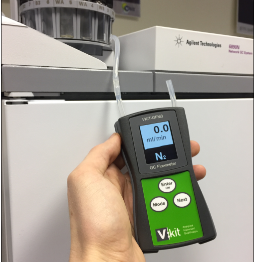 stortbui Vestiging vaccinatie V:KIT GC digital gas flowmeter
